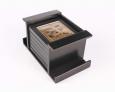 Set of 6 coasters with stand ( Black )