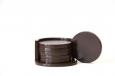 MDF Round Coasters With Stand ( Set of 6 )