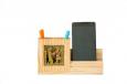 Pine Wood Pen Stand With Mobile Holder