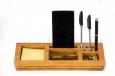 Shades of Brown Table Organizer (With Post-It Sticky Note)